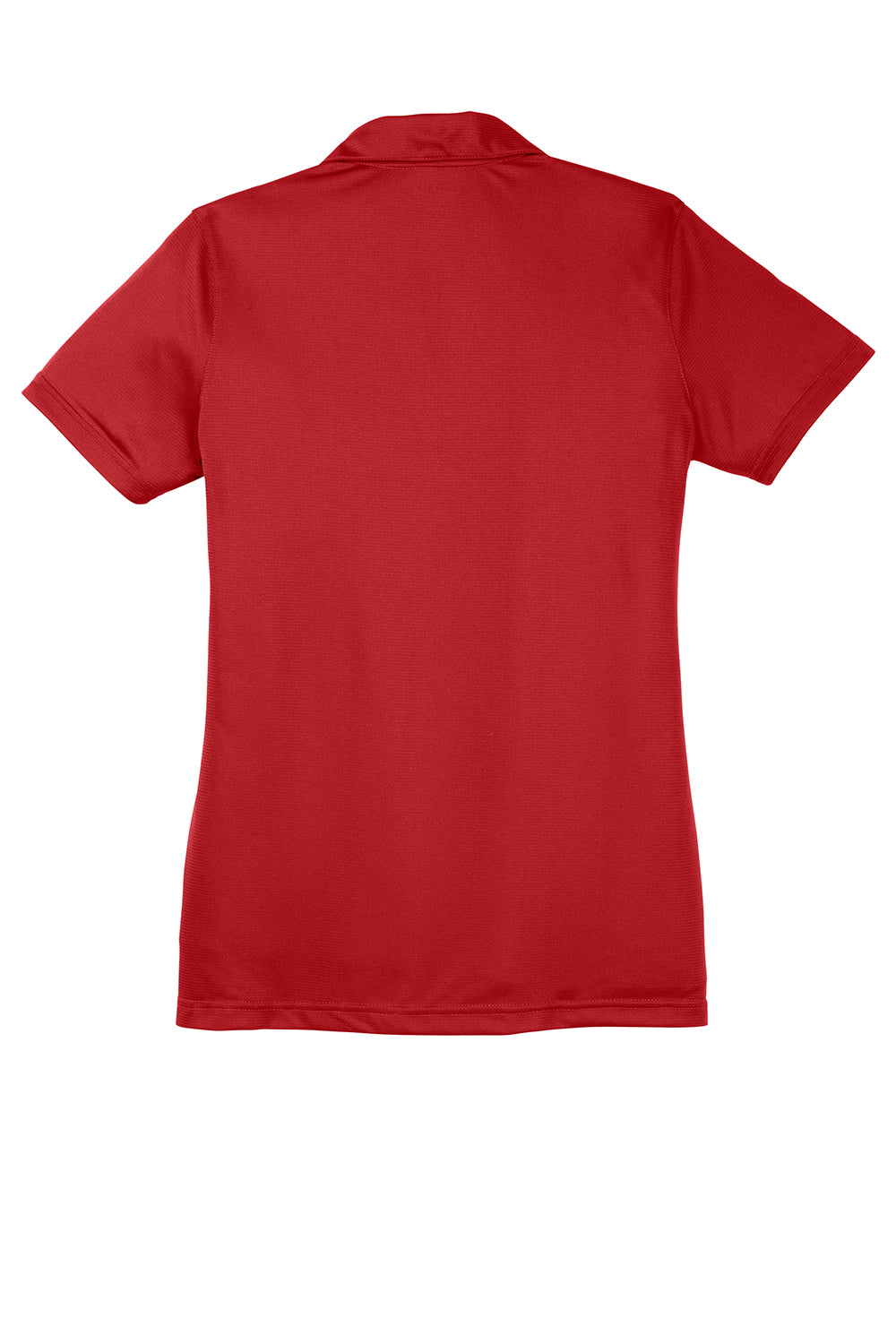 Sport-Tek Womens Active Mesh Moisture Wicking Short Sleeve Polo Shirt - True Red