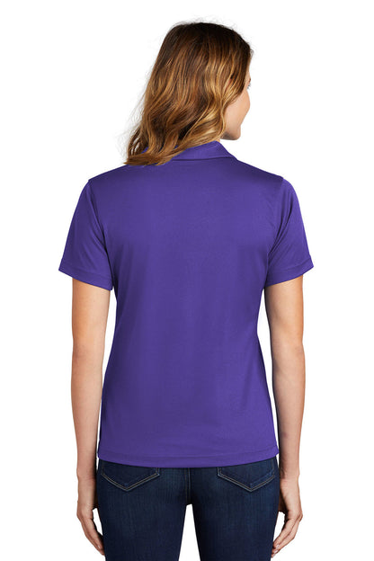 Sport-Tek Womens Dri-Mesh Moisture Wicking Short Sleeve Polo Shirt - Purple