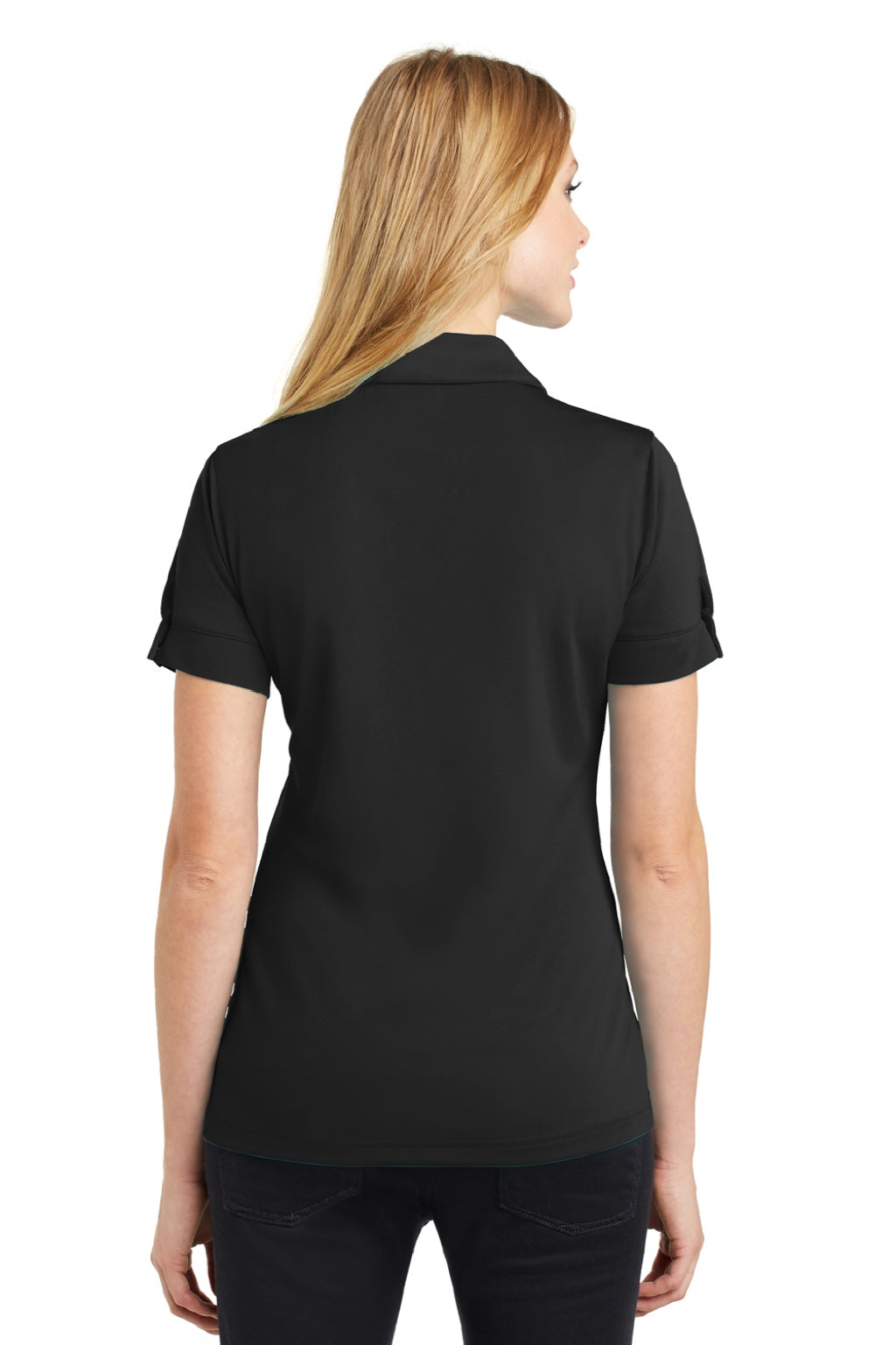 Ogio Womens Glam Moisture Wicking Short Sleeve Polo Shirt - Blacktop