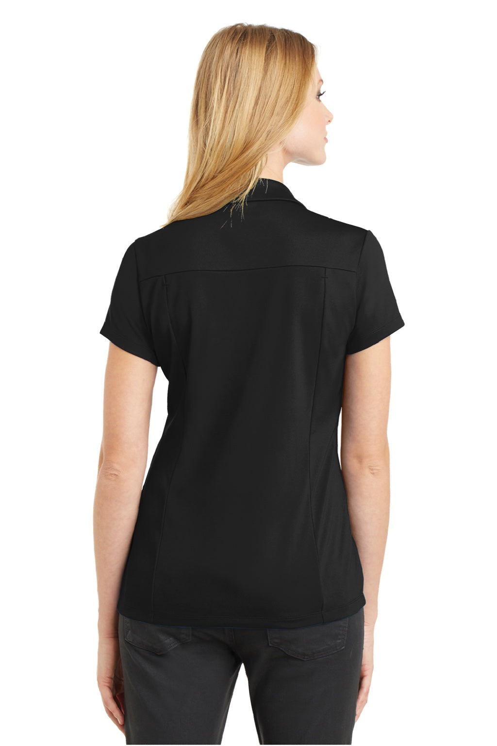 Ogio Womens Framework Moisture Wicking Short Sleeve Polo Shirt - Blacktop