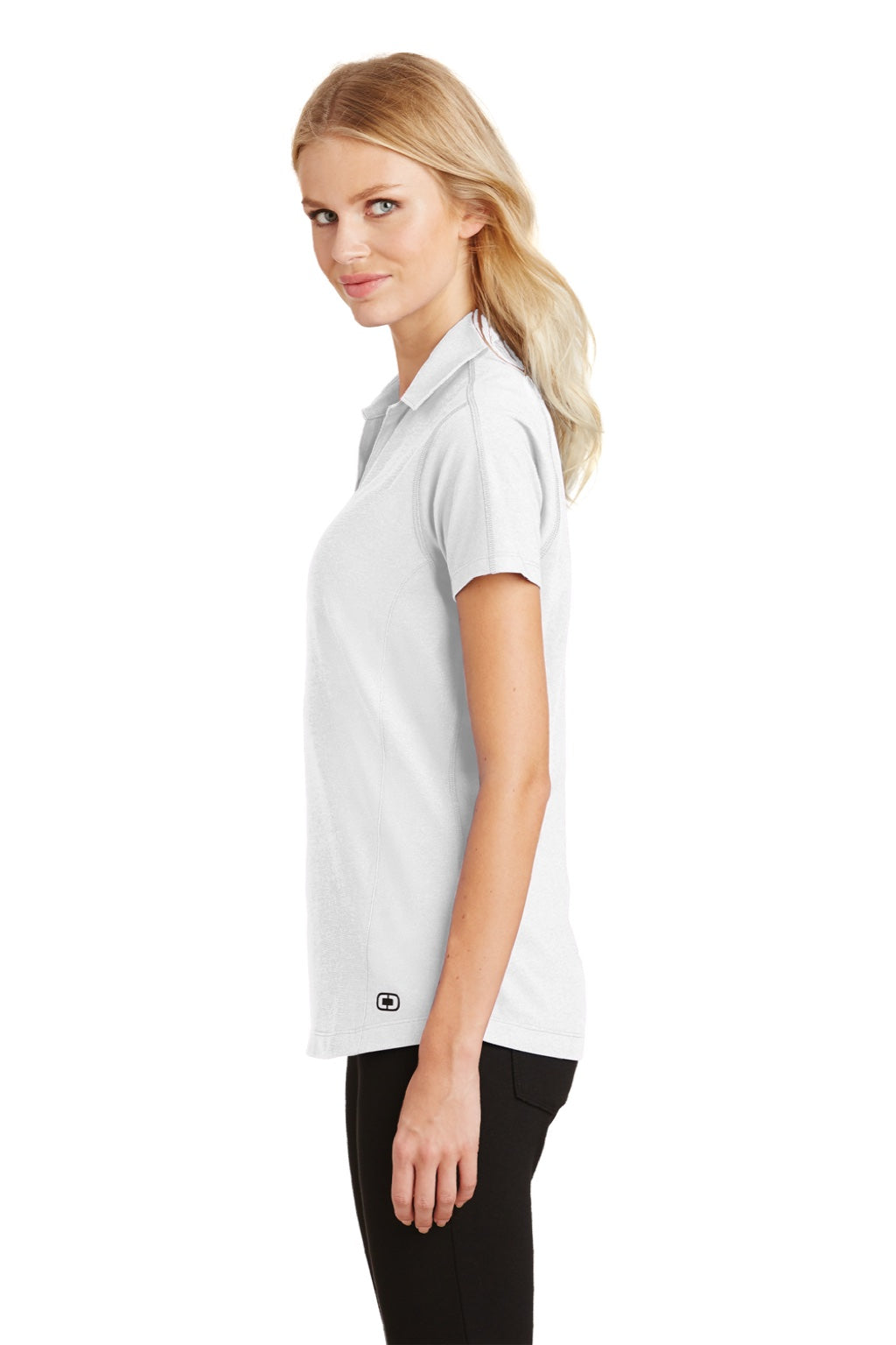 Ogio Womens Onyx Moisture Wicking Short Sleeve Polo Shirt - White