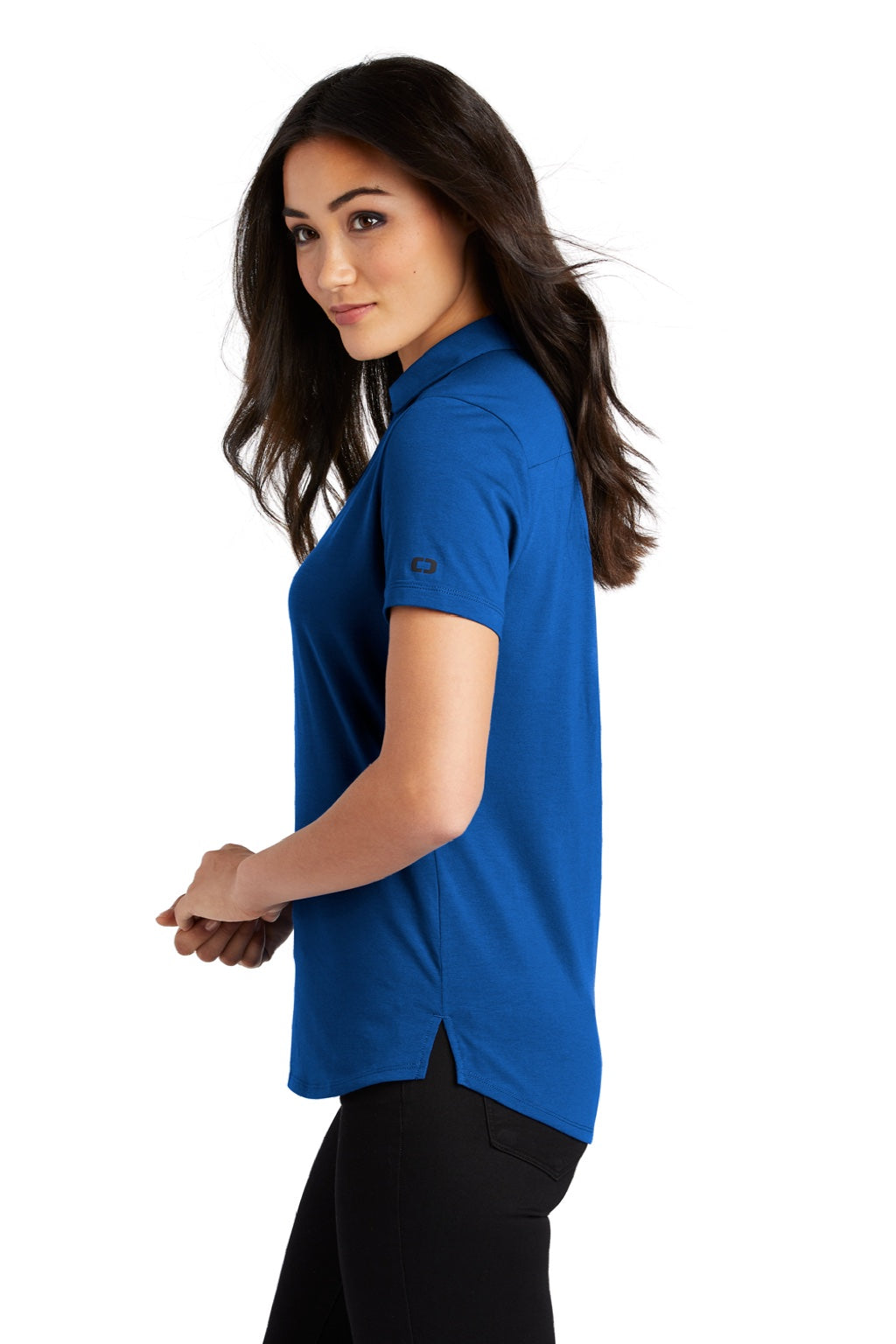 Ogio Womens Limit Moisture Wicking Short Sleeve Polo Shirt - Force Blue
