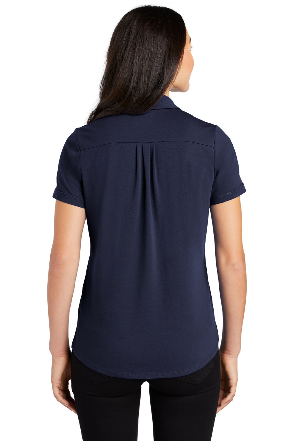 Ogio Womens Limit Moisture Wicking Short Sleeve Polo Shirt - Navy Blue