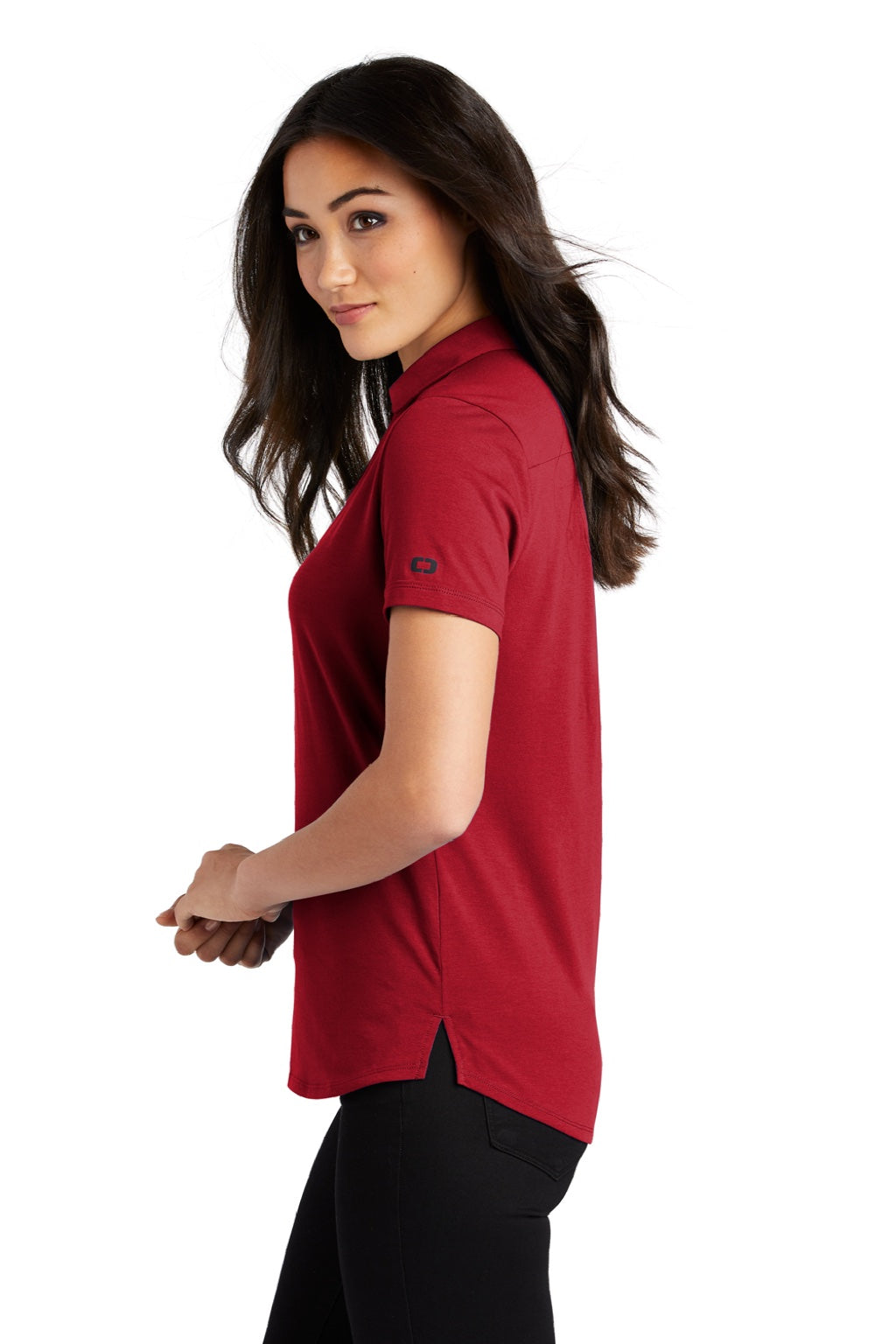 Ogio Womens Limit Moisture Wicking Short Sleeve Polo Shirt - Signal Red