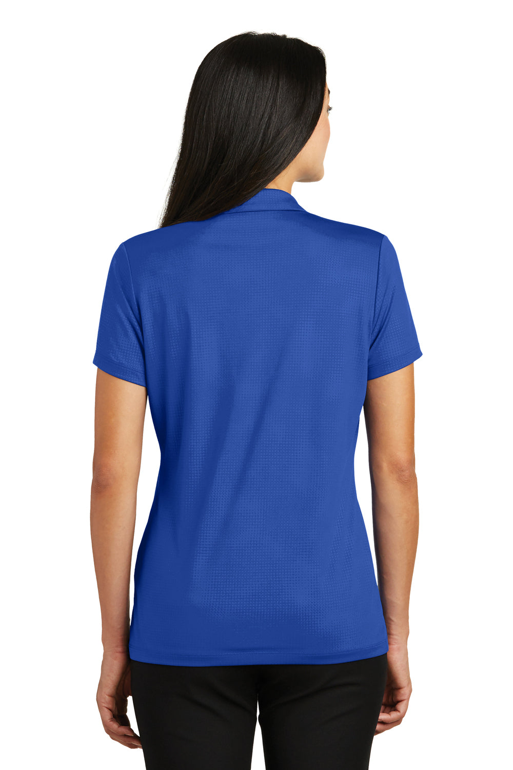 Sport-Tek Womens Tough Moisture Wicking Short Sleeve Polo Shirt - True Royal Blue - Closeout