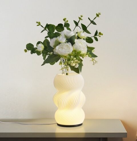 Sculptural LED Vase Lamp & Home Decor Find