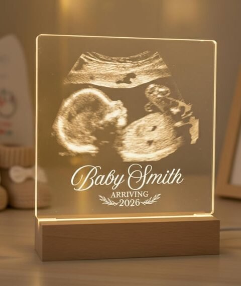 Personalized Ultrasound Keepsake LED Lamp