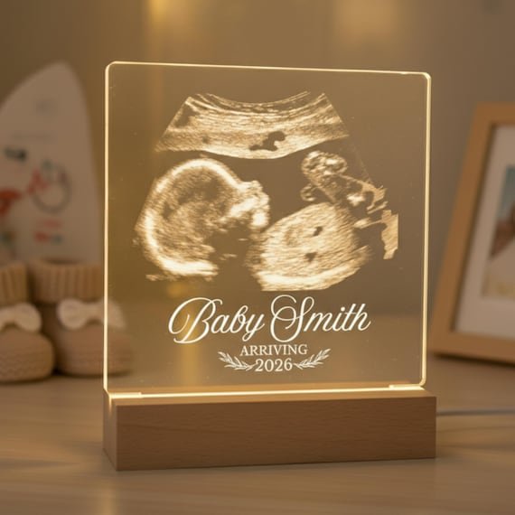 Personalized Ultrasound Keepsake LED Lamp